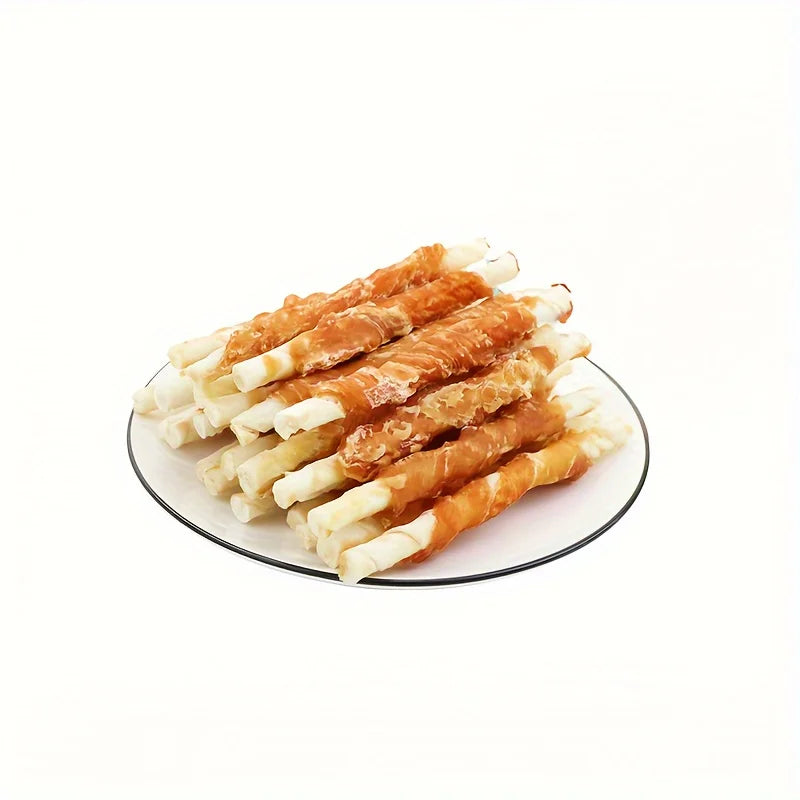 Protein-Rich Chicken Wrapped Rawhide Sticks