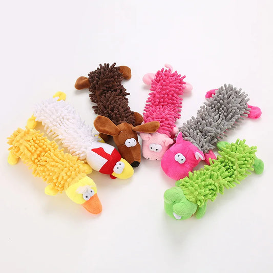 Animal-Shaped Squeaky Chew Toy
