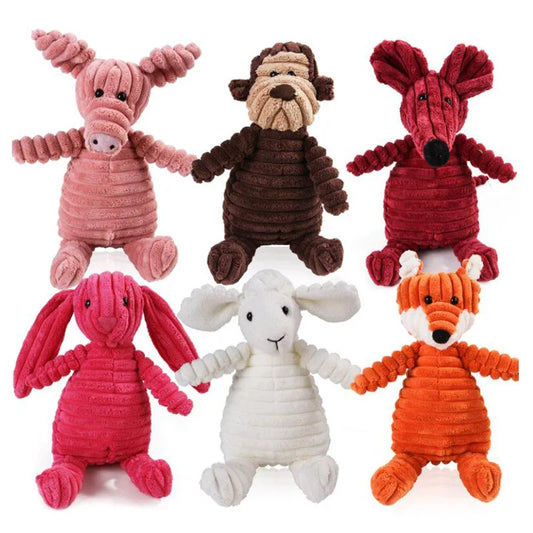 Animal Shape Plush Squeaky Chew Toy