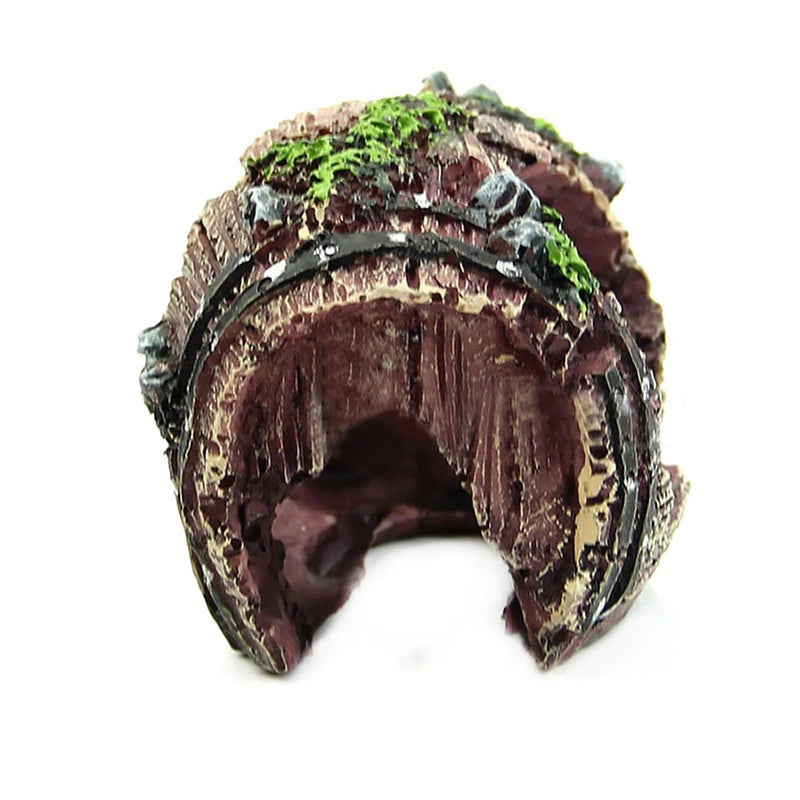 Barrel Cave Aquarium Décor