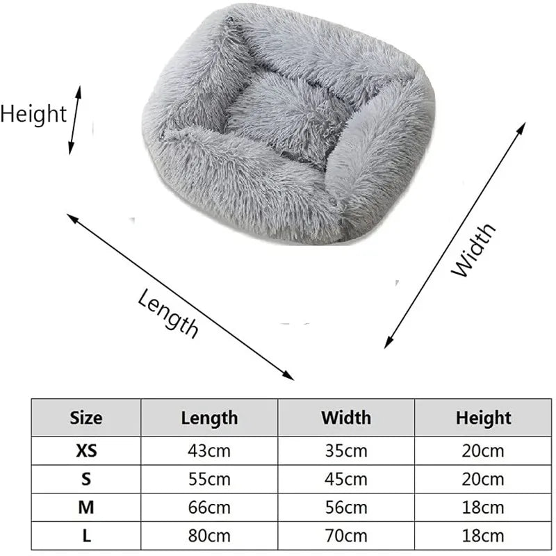 Square Plush Bed