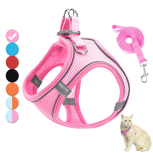 Reflective Dog Harness & Leash Set