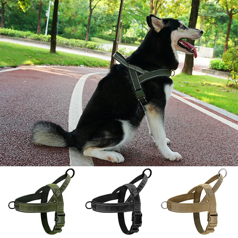 Tactical Nylon Harness for Medium & Large Dogs