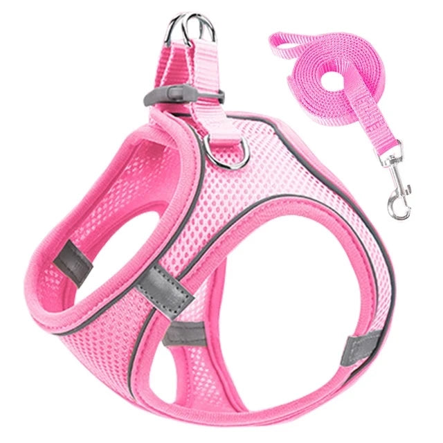Reflective Dog Harness & Leash Set