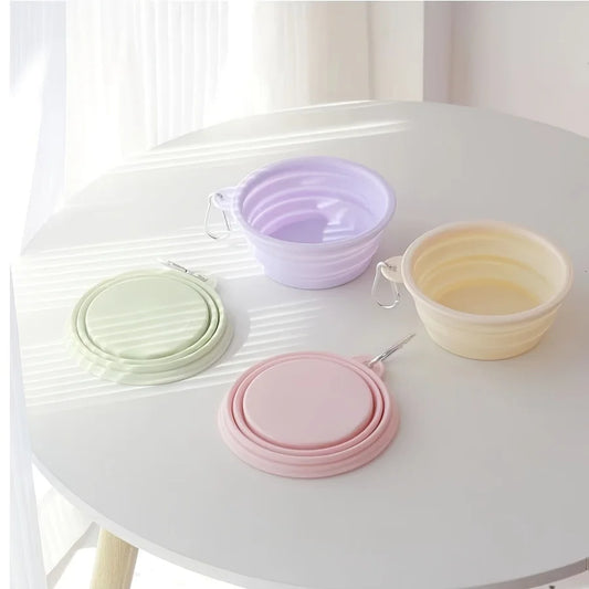 Hanging Folding Silicone Dog Bowl