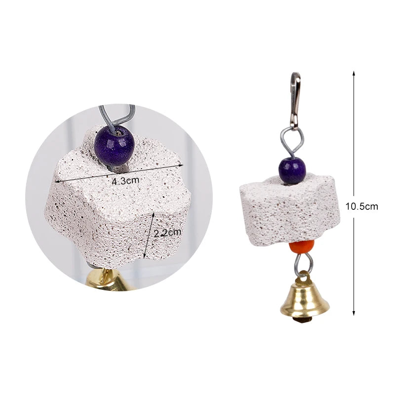 Bird Calcium Stone with Bells