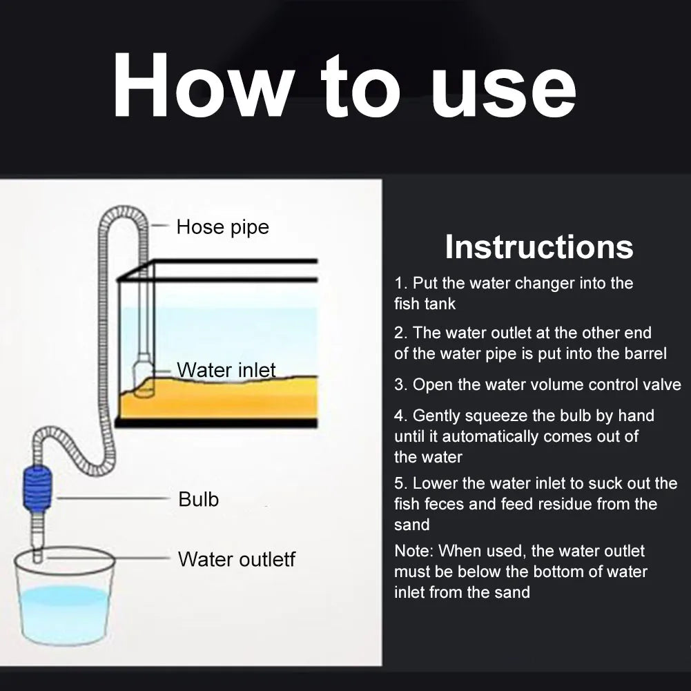 Aquarium Siphon Vacuum Cleaner