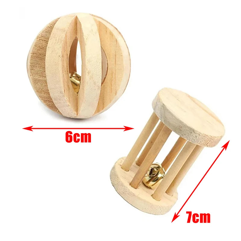 Wooden Roller Chew Toy