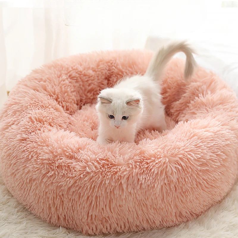 Round Plush Bed