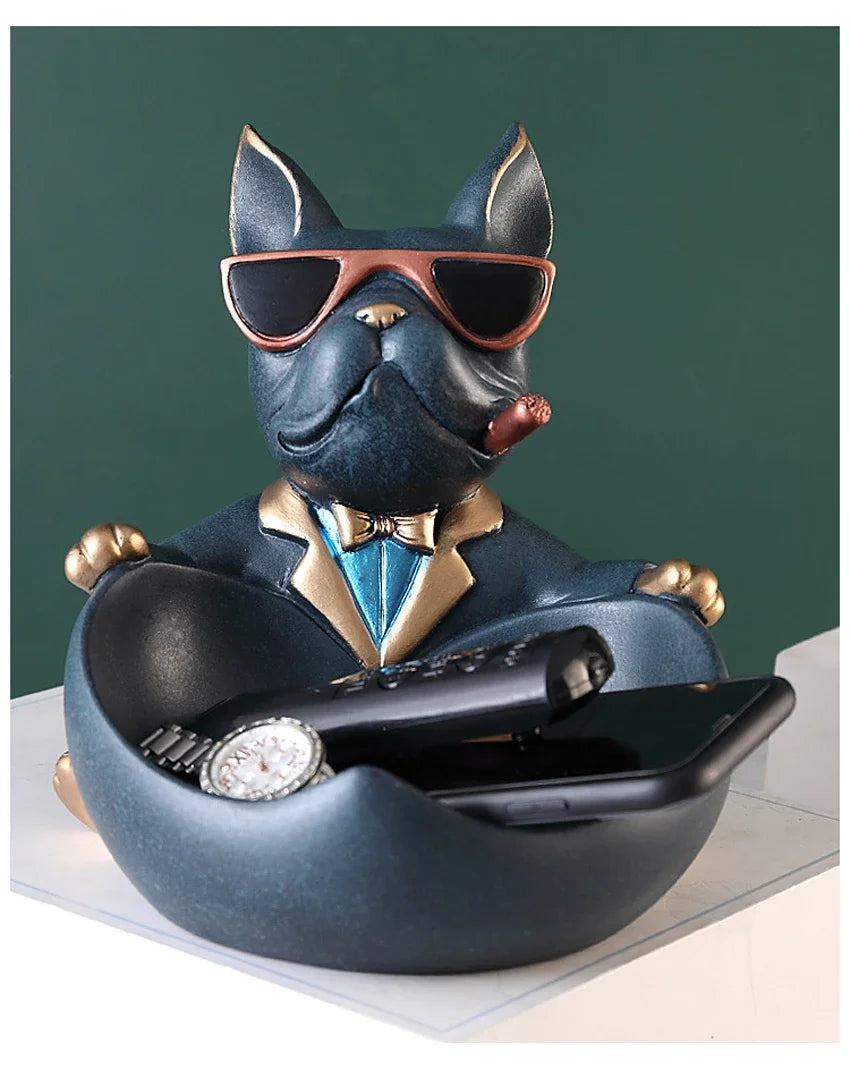 Dog Decorative Storage Sculpture