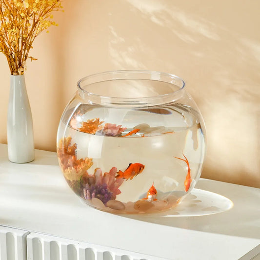 Round Clear Fish Tank 1