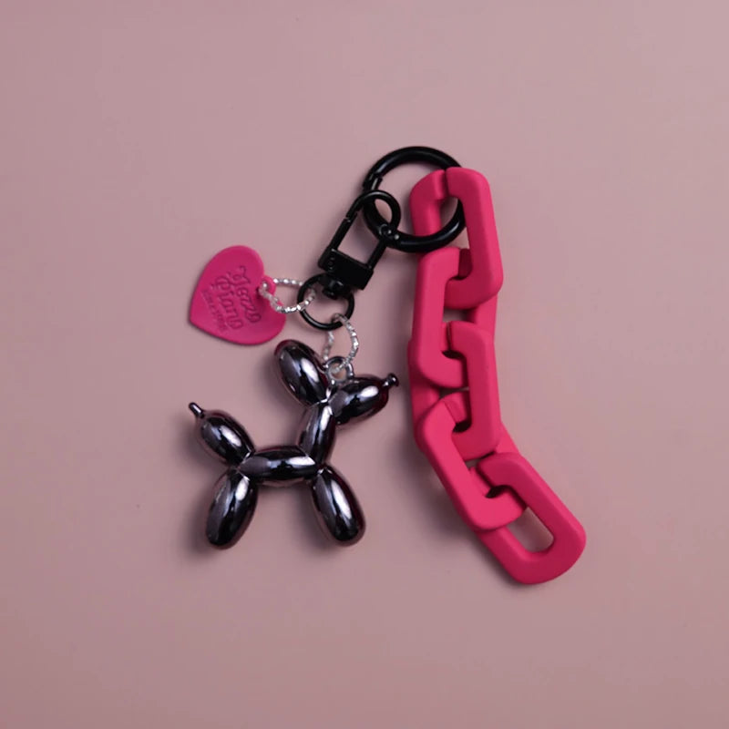 Y2K Balloon Dog Keychain