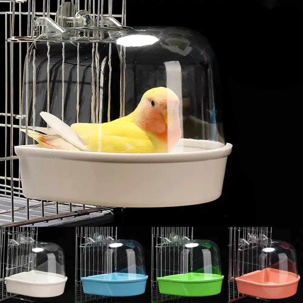 Bird Hanging Plastic Bath 8