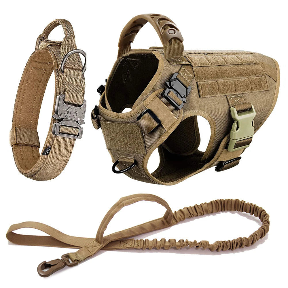 Military Tactical Dog Harness Set 3