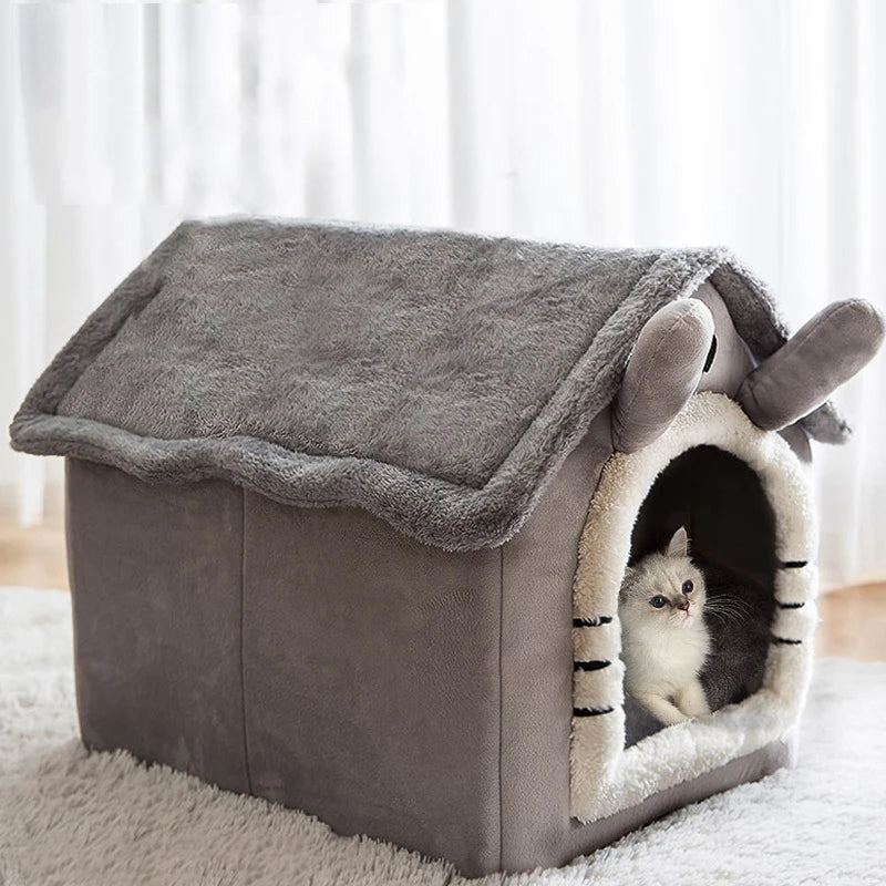 Indoor Warm Dog & Cat Soft Pet House Tent