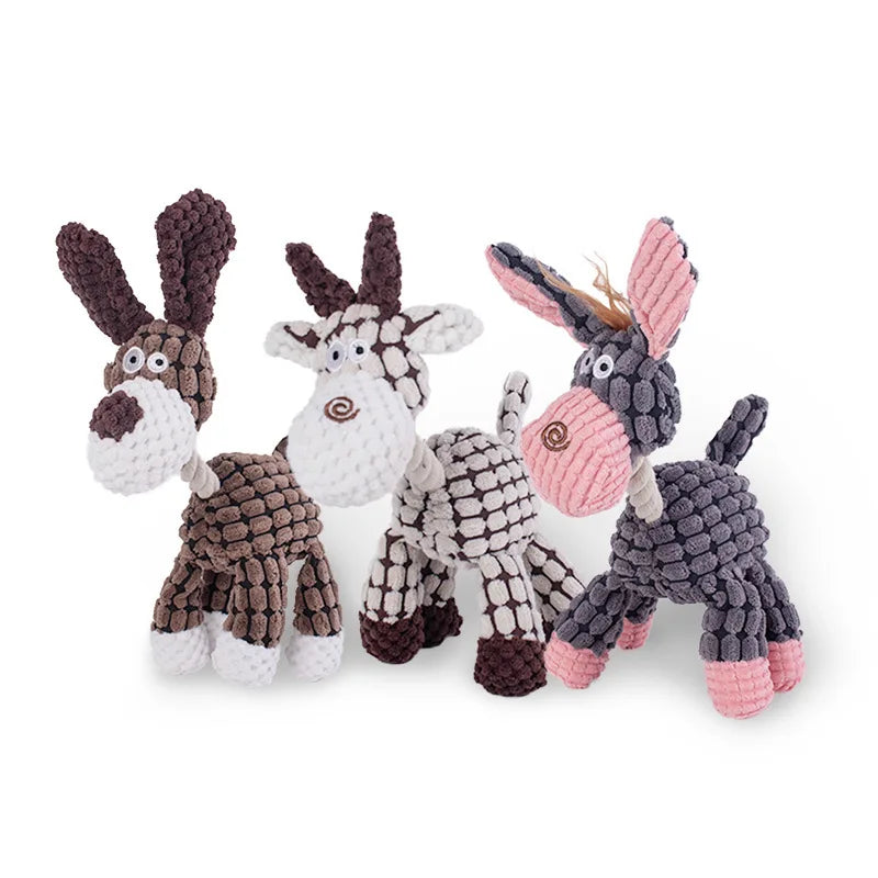 Animal-Shaped Bite-Resistant Squeaky Toy