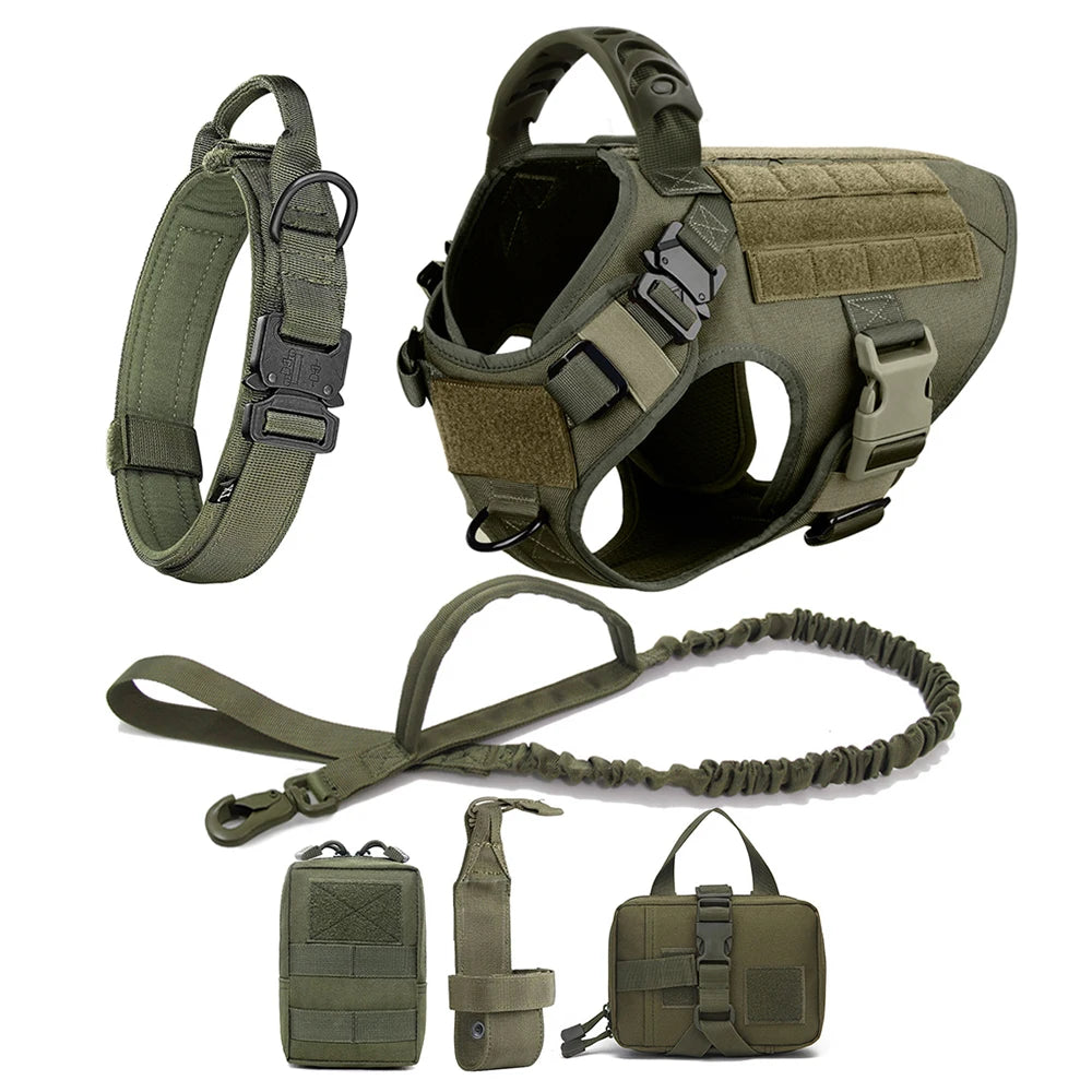 Military Tactical Dog Harness Set 3