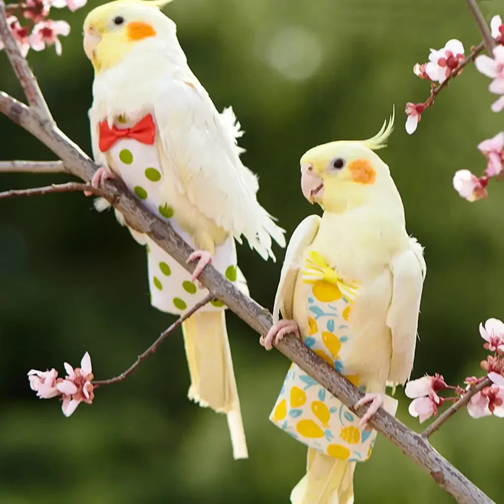 Floral Parrot Diaper