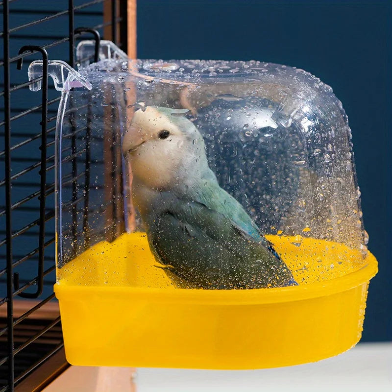 Bird Hanging Plastic Bath 8