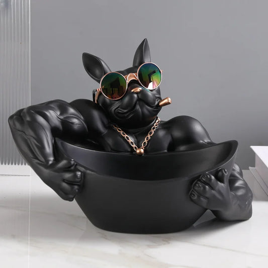 Dog Decorative Storage Sculpture