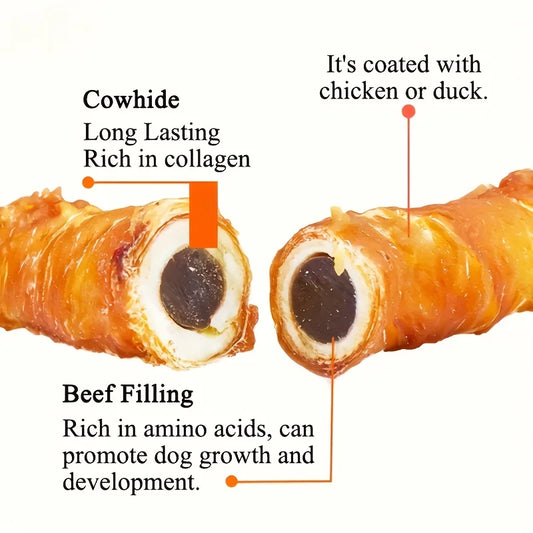 Chicken Wrapped Cowhide Sticks