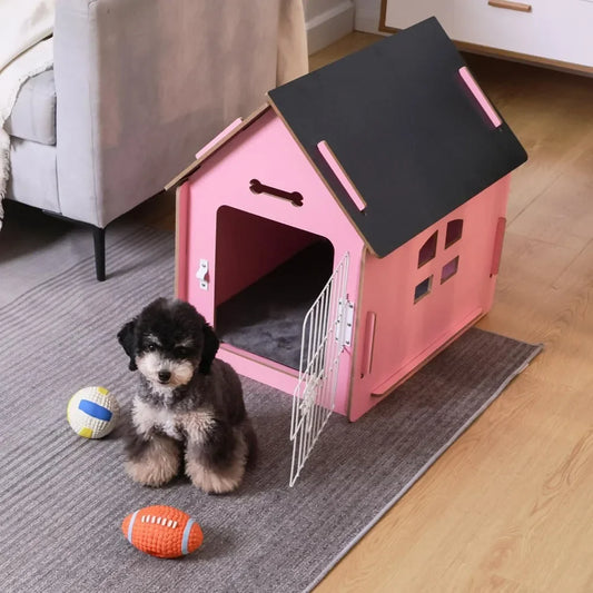Wooden Kennel with Detachable Roof