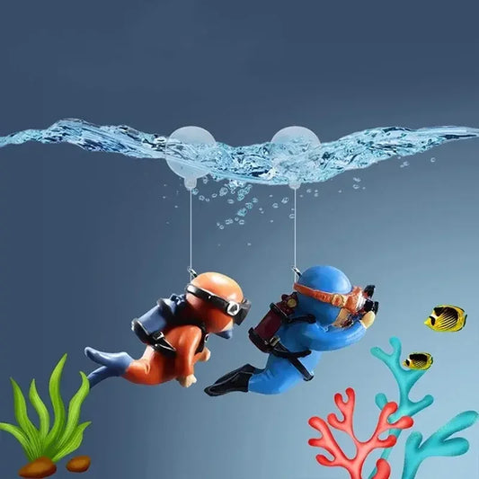 Divers Aquarium Figures