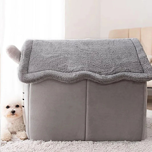 Indoor Warm Dog & Cat Soft Pet House Tent