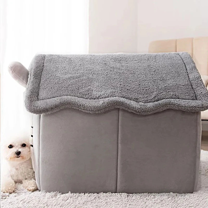 Indoor Warm Dog & Cat Soft Pet House Tent