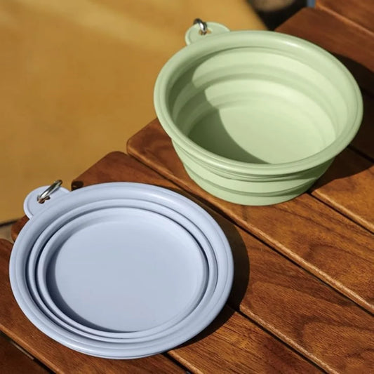 2PCS Collapsible Silicone Bowls with Carabiner