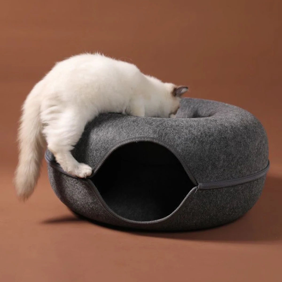 Felt Donut Cat Bed 1