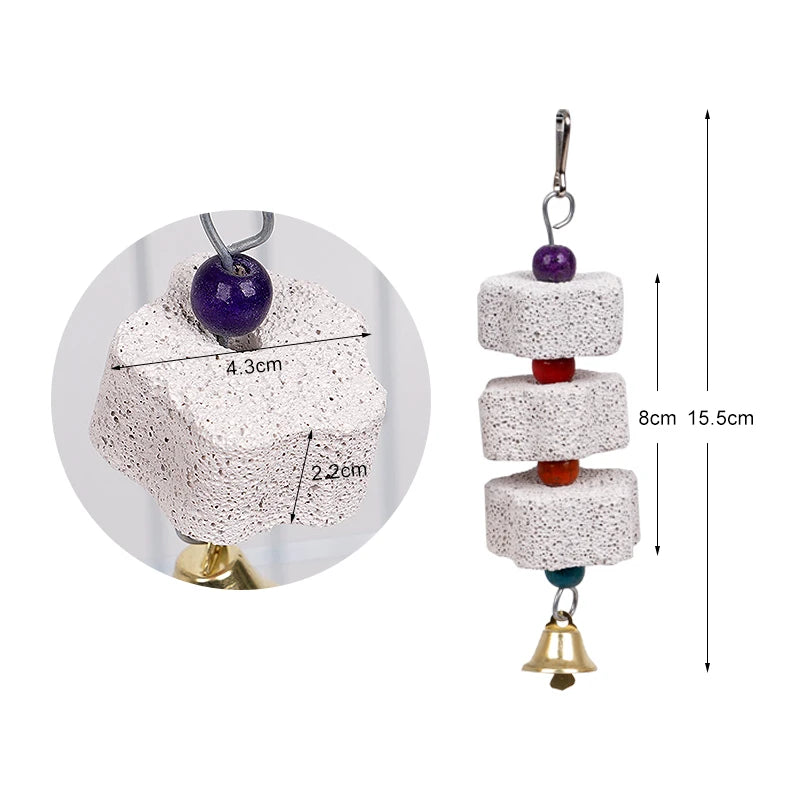 Bird Calcium Stone with Bells