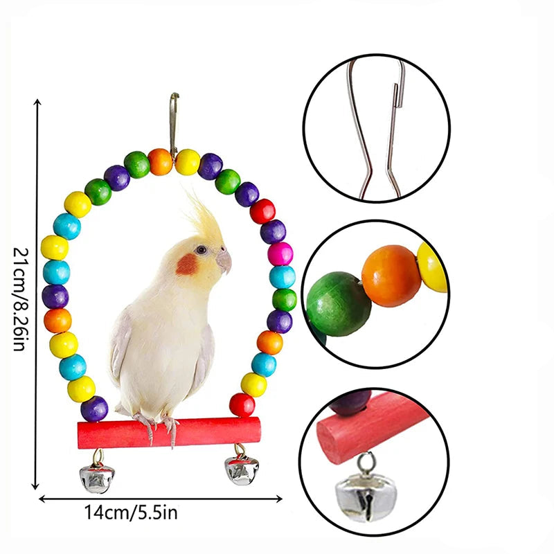 Wood Swings & Toys Set (7pcs)