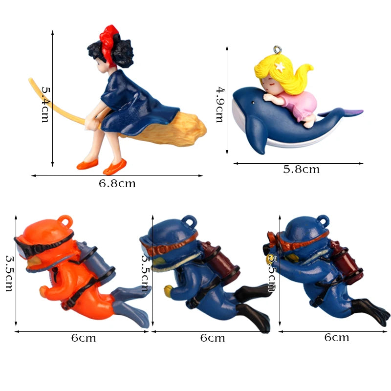 Divers Aquarium Figures 1