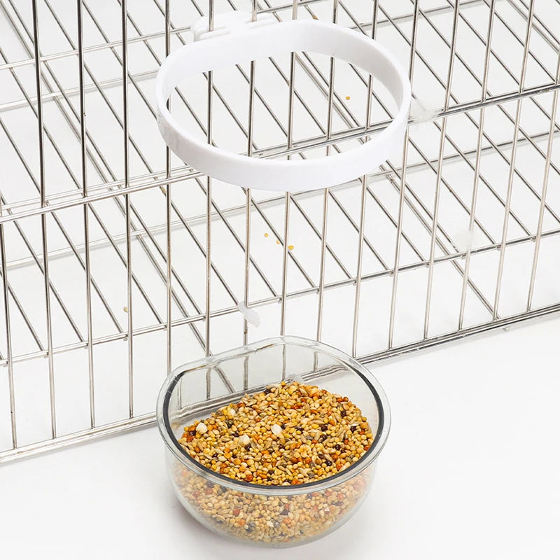 Bird Plastic Feeding Bowl