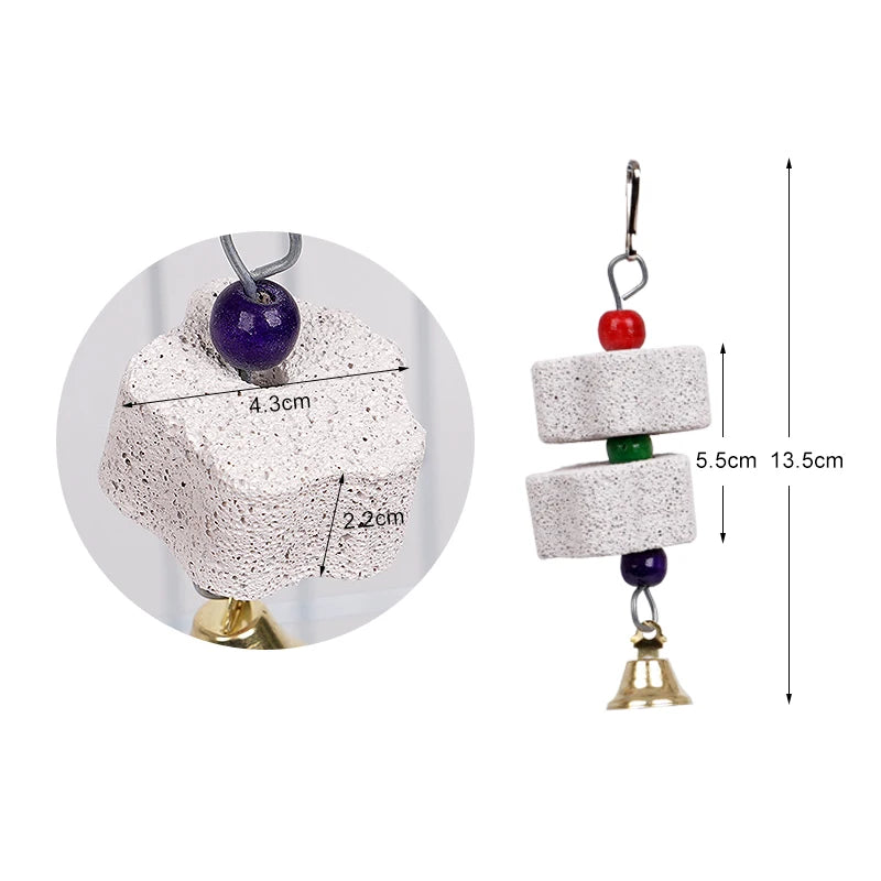 Bird Calcium Stone with Bells