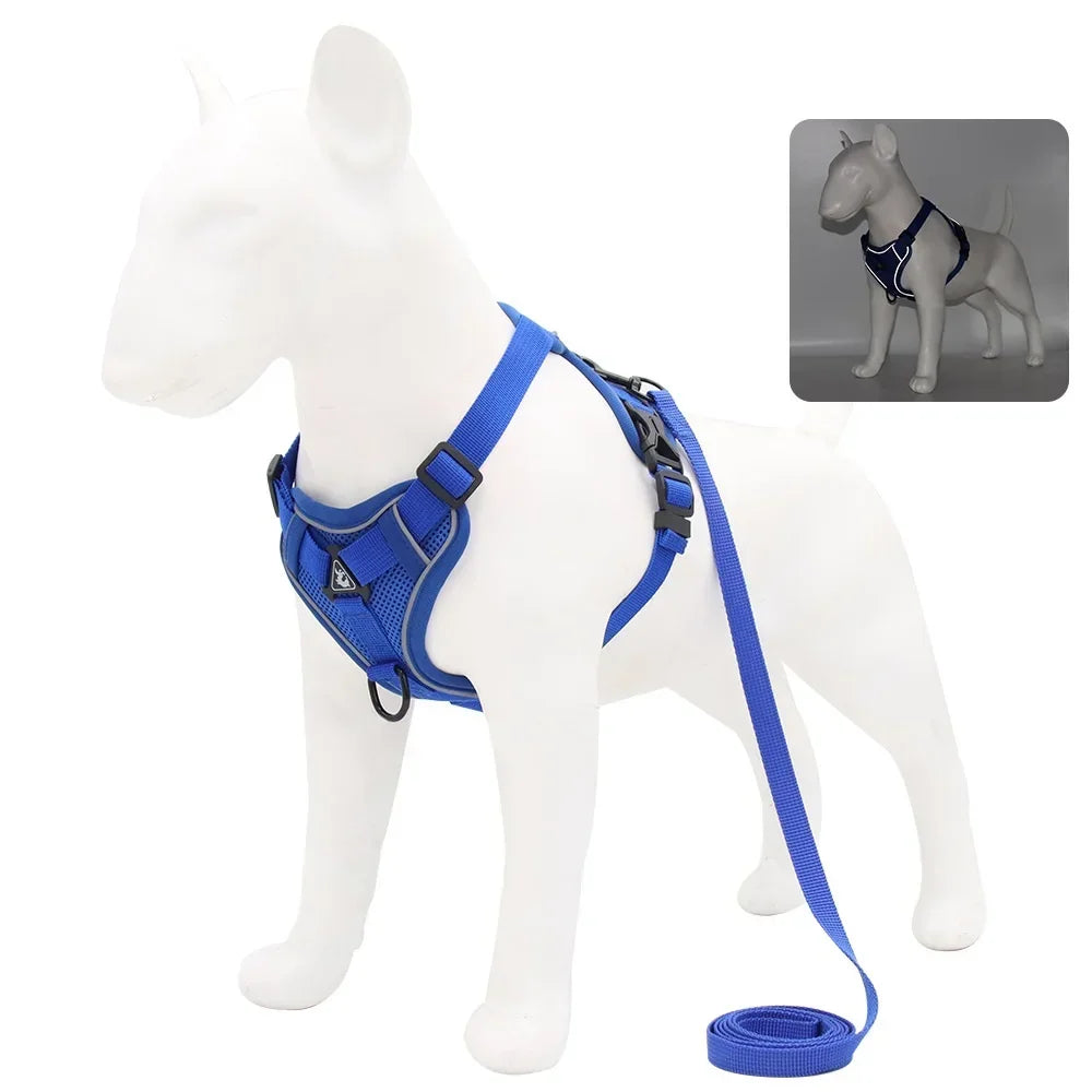 No-Pull Harness Set with 1.5m Traction Leash