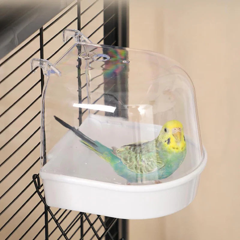 Bird Hanging Plastic Bath 8
