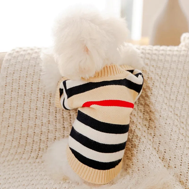 Dog Striped Sweater