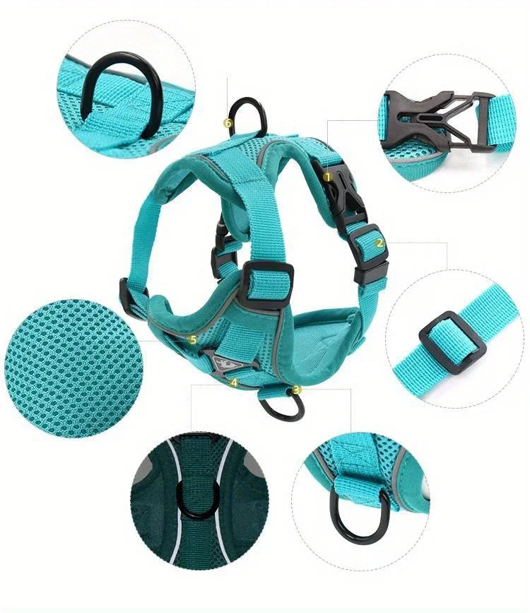 No-Pull Reflective Harness Set
