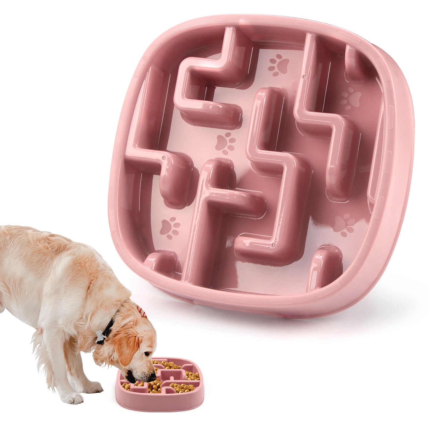 Fun Non-Slip Dog Slow Feeder Bowl