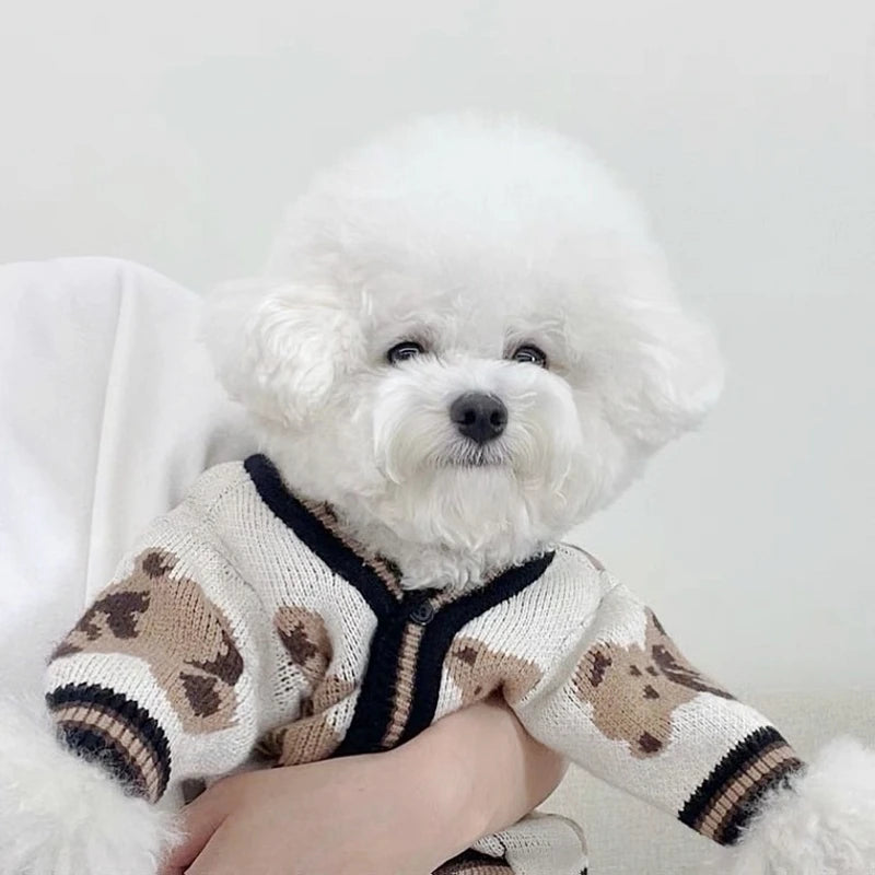 Dog Striped Sweater