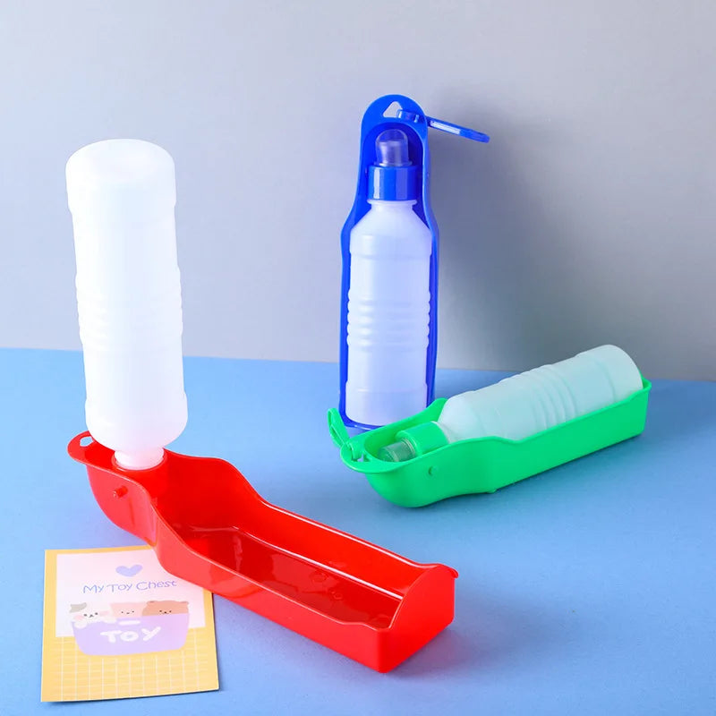 Portable Water Bottle with Folding Drinking Cup