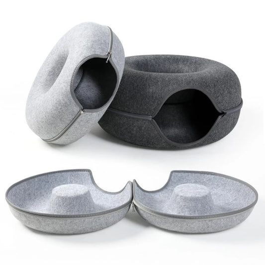 Felt Donut Cat Bed 1