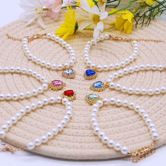 Vintage Pearl Cat Collar 1