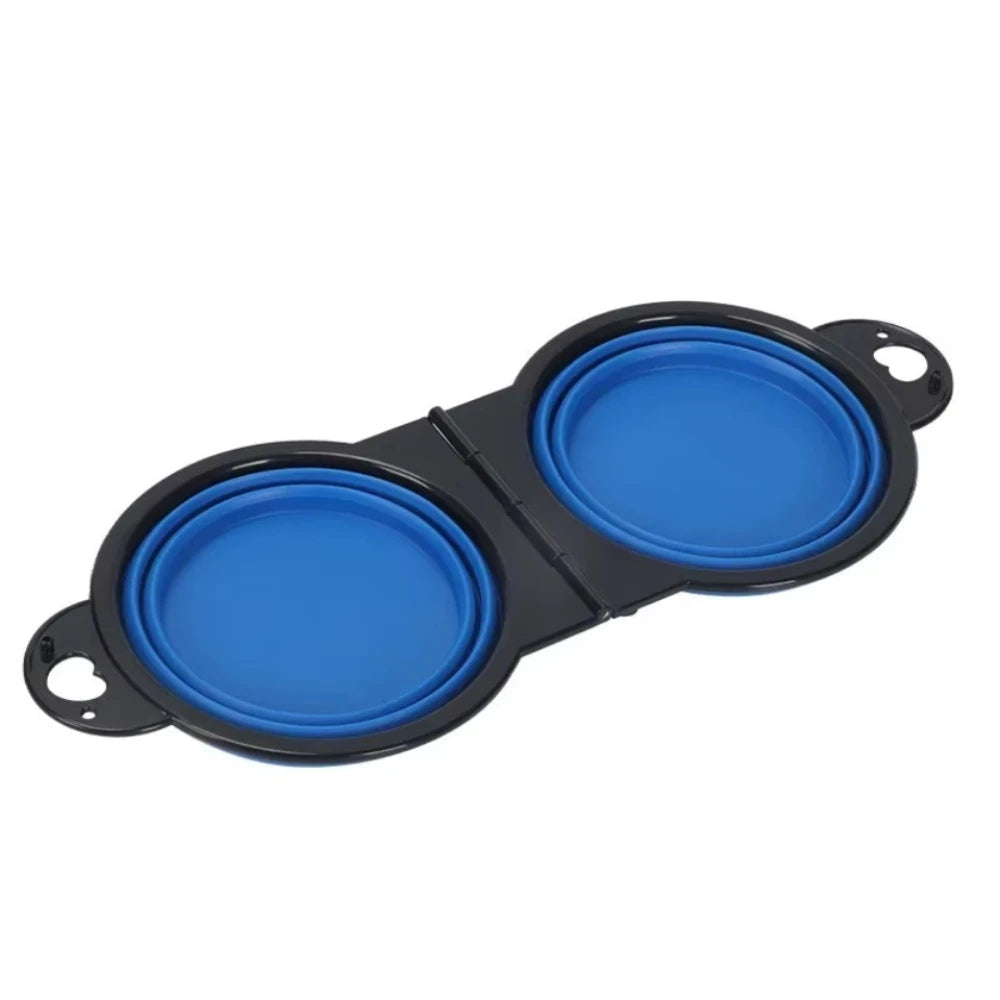 2-in-1 Foldable Travel Feeder Bowl