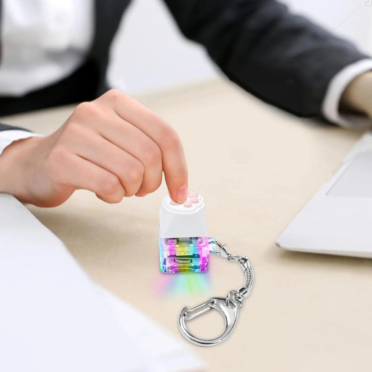 Paw Fidget Clicker Keychain