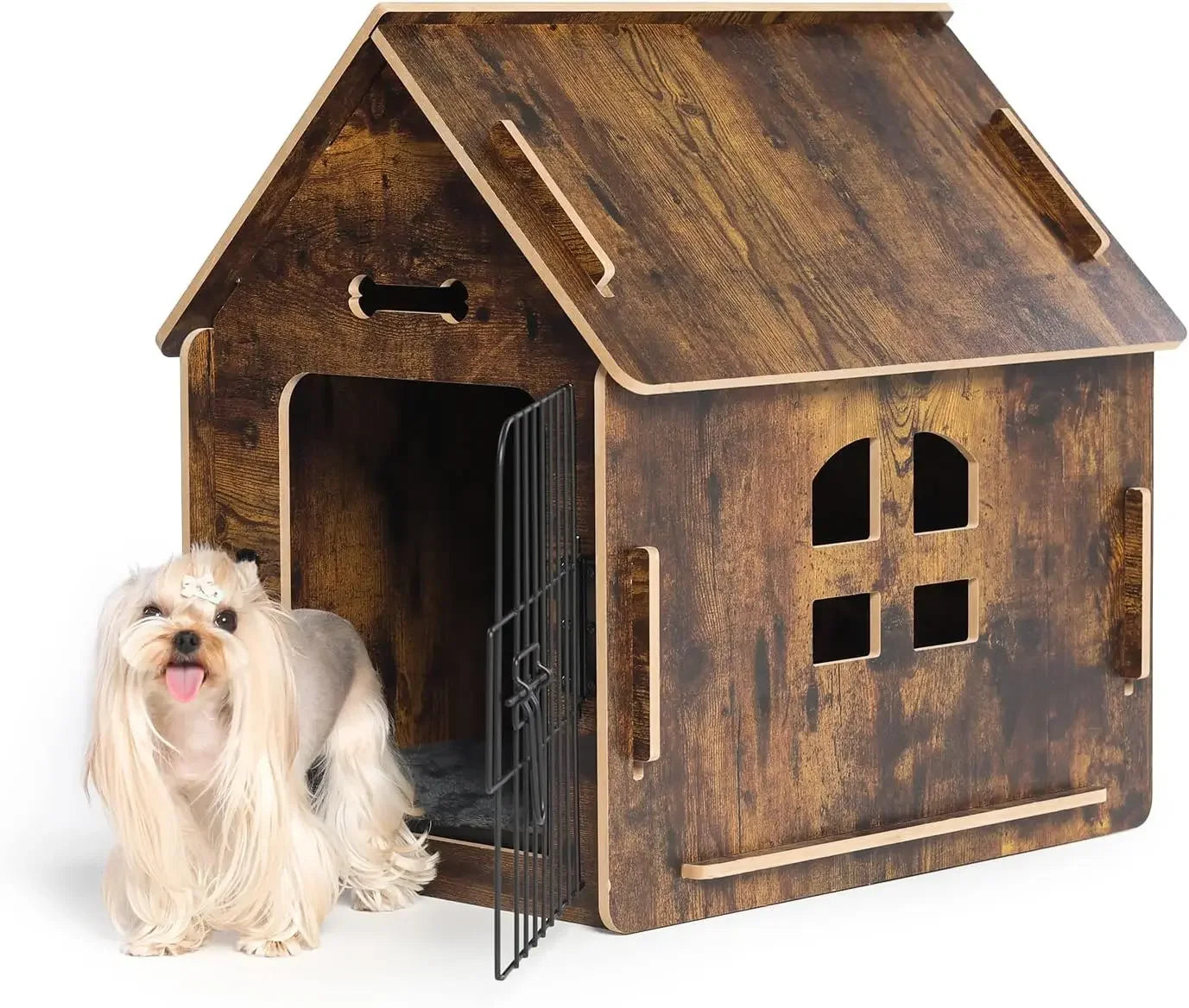 Wooden Kennel with Detachable Roof
