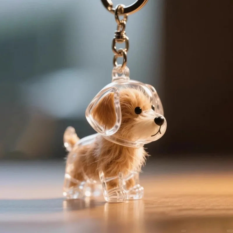 Dog Hair Storage Pendant Keychain