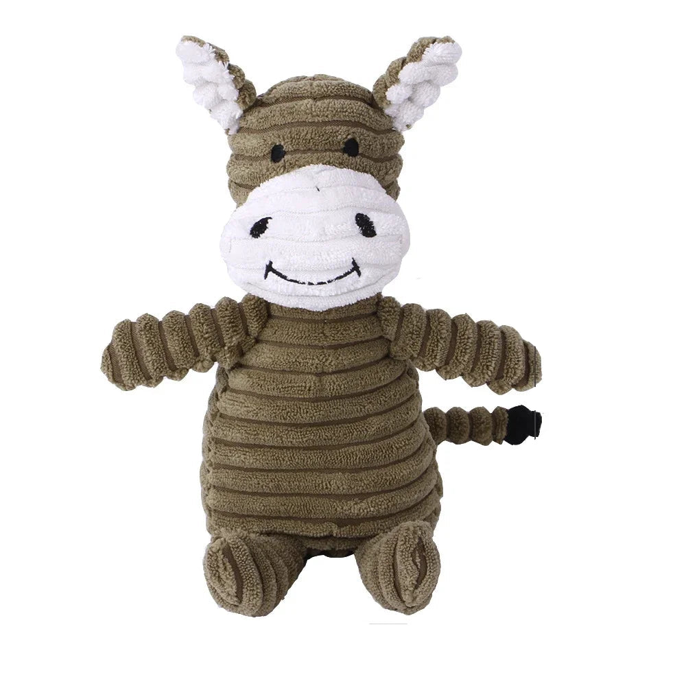 Animal Shape Plush Squeaky Chew Toy